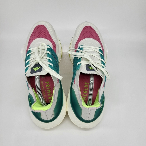 adidas Ultra Boost 21 White Tint Rose Women's Running Shoes Size 11 - Picture 5 of 8